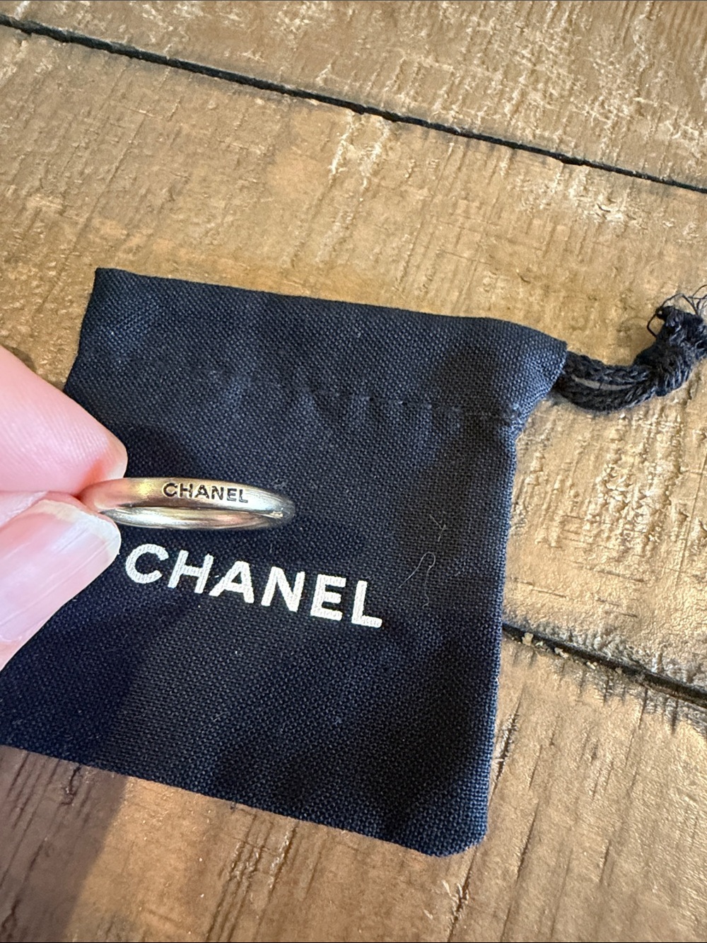 CHANEL Signature Logo Ring